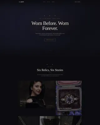 Gothic Fashion Professional Website Template