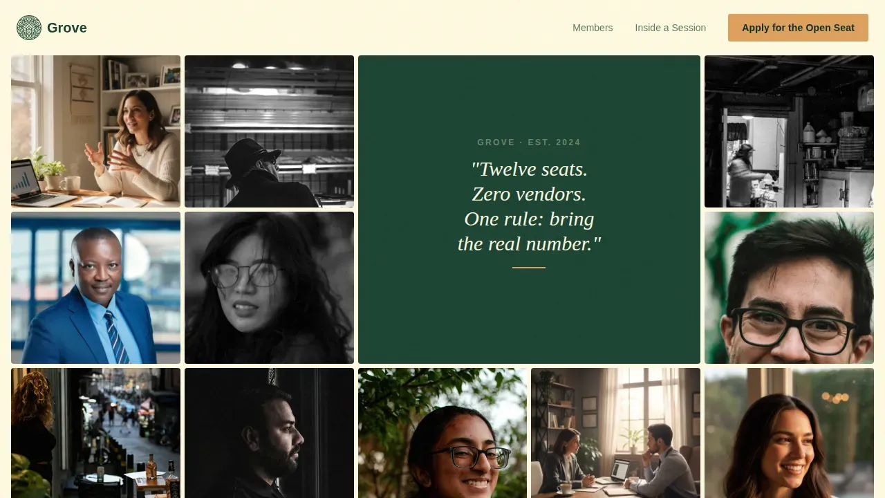 Breakthrough Leadership Community Landing Page Template