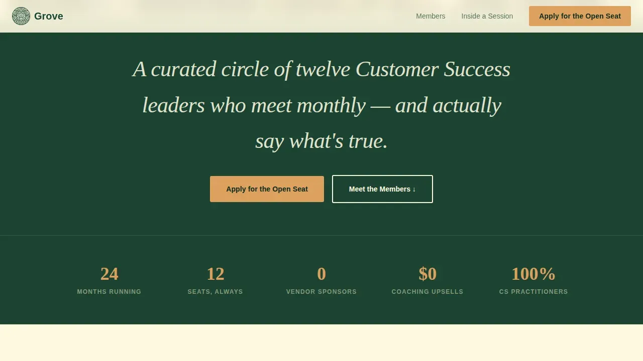 Breakthrough Leadership Community Landing Page Template