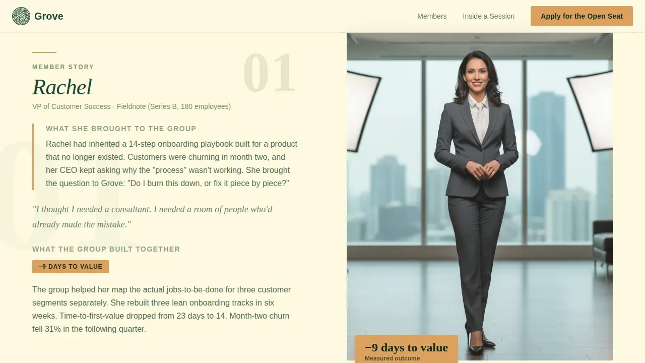 Breakthrough Leadership Community Landing Page Template