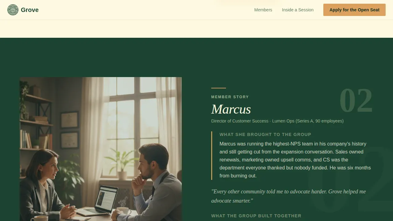 Breakthrough Leadership Community Landing Page Template