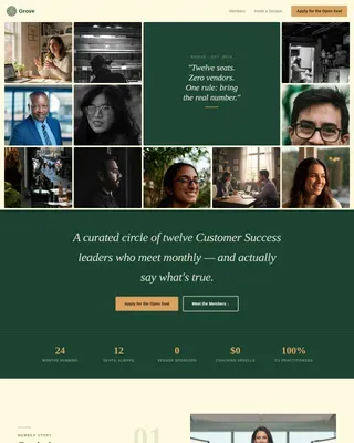 Breakthrough Leadership Community Landing Page Template