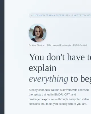 PTSD Care Professional Website Template