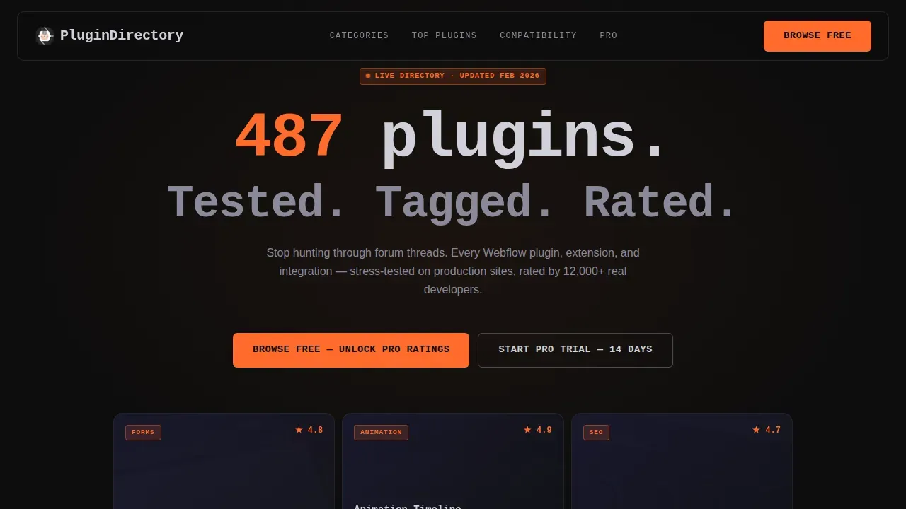 Premium Webflow Directory | Free Website Template | Rocket