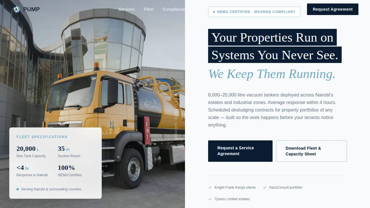 Premium Septic Solutions | Free Website Template | Rocket