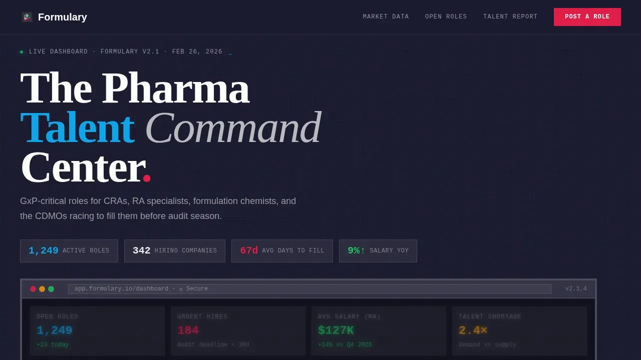 Pharmaceutical Digital Presence Careers & Recruitment Website Template