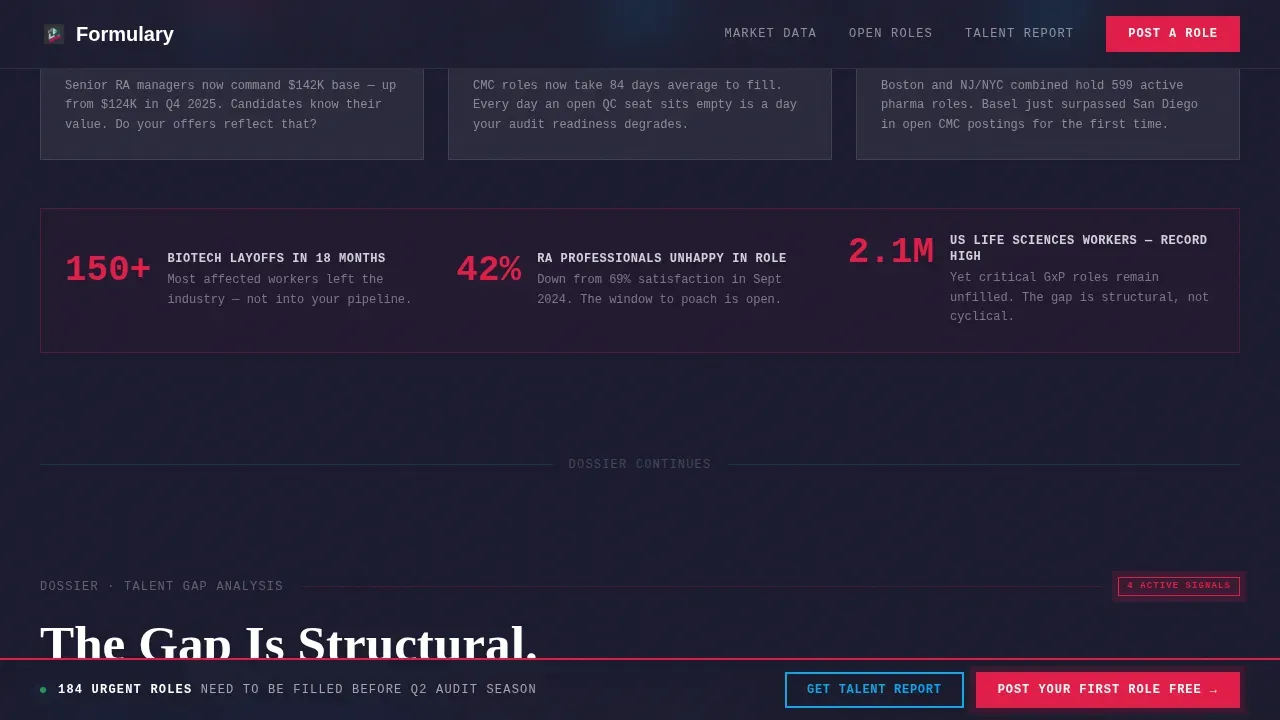 Pharmaceutical Digital Presence Careers & Recruitment Website Template