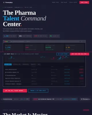 Pharmaceutical Digital Presence Careers & Recruitment Website Template