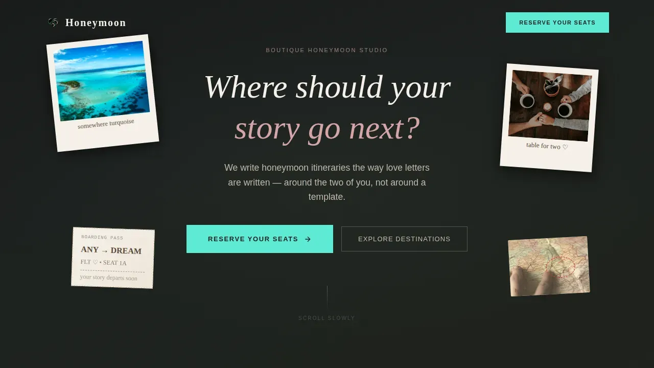 Romantic Couples Planning Landing Page Template