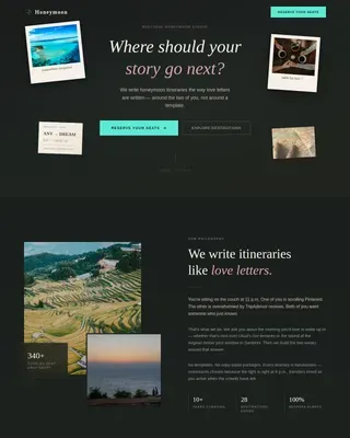 Romantic Couples Planning Landing Page Template