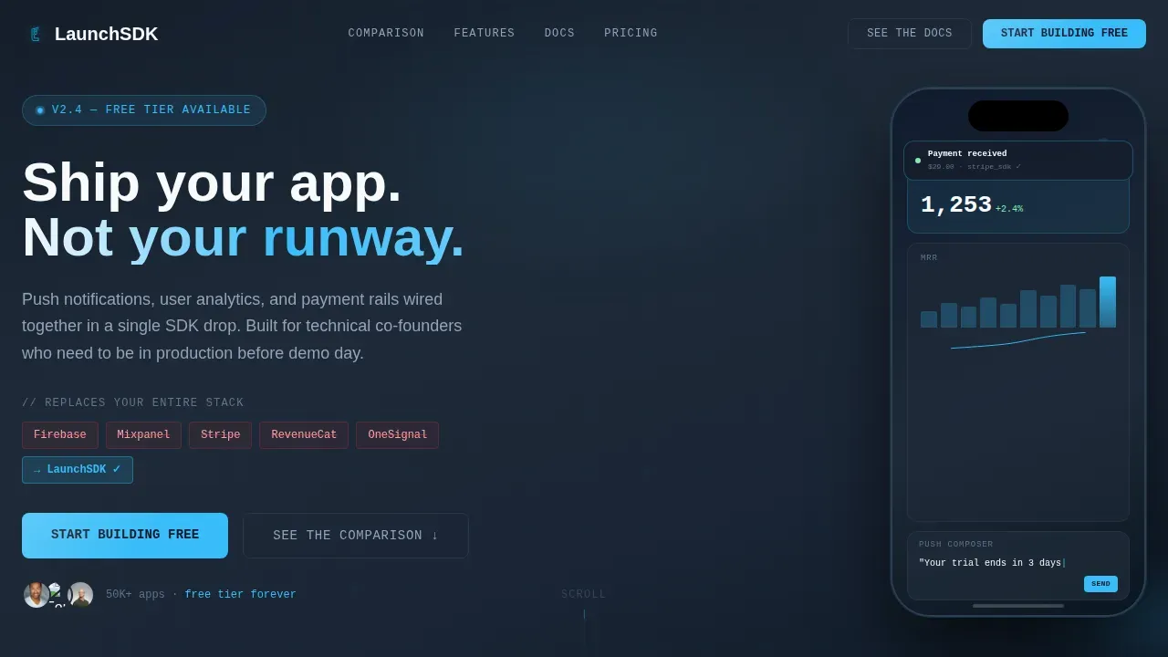 Rapid Prototype Development Landing Page Template