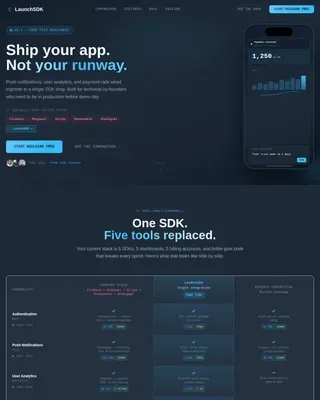 Rapid Prototype Development Landing Page Template