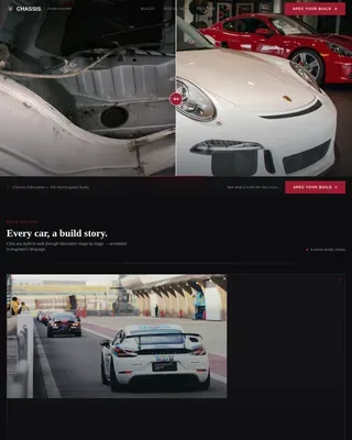 Elite Motorsport Fabrication Landing Page Template