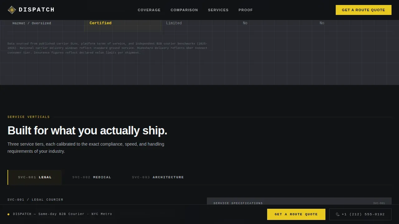 Rapid Logistics Management Landing Page Template