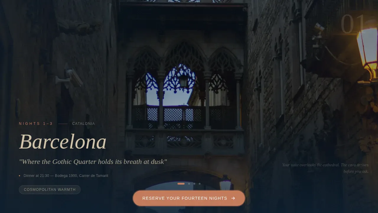 Spain Travel Booking Website Template