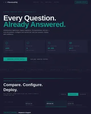 IT Services Company Professional Website Template