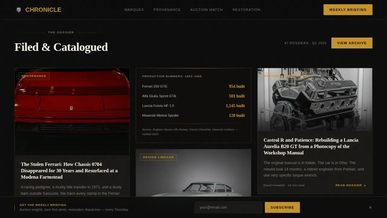 Expert Auto & Mobility Blog Blog & Content Website Template