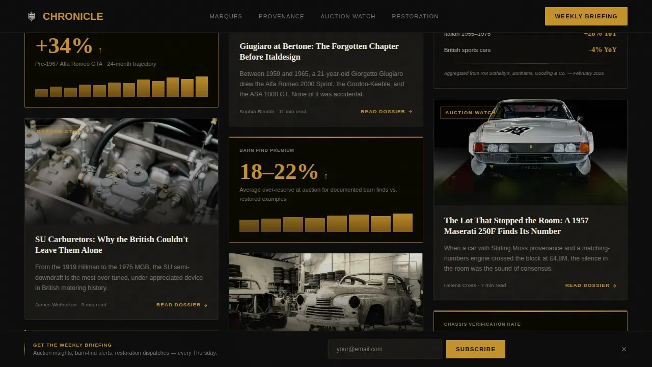 Expert Auto & Mobility Blog Blog & Content Website Template