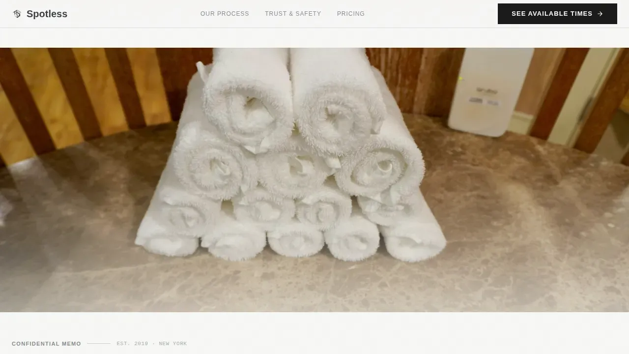 Luxury Housekeeping Service Landing Page Template
