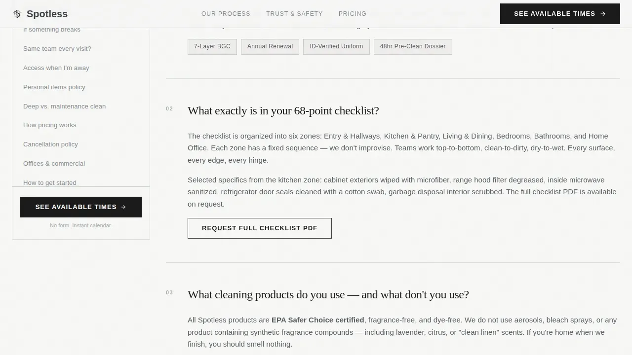 Luxury Housekeeping Service Landing Page Template