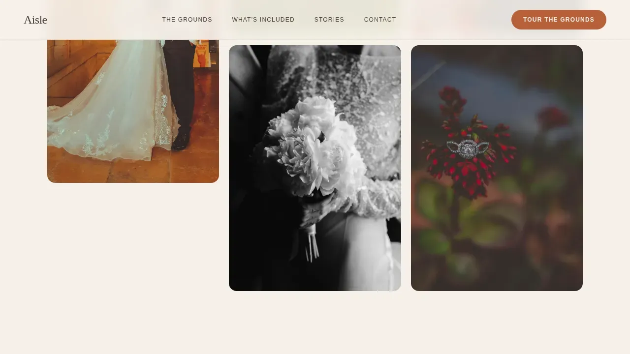 Elegant Wedding Venue Landing Page Template