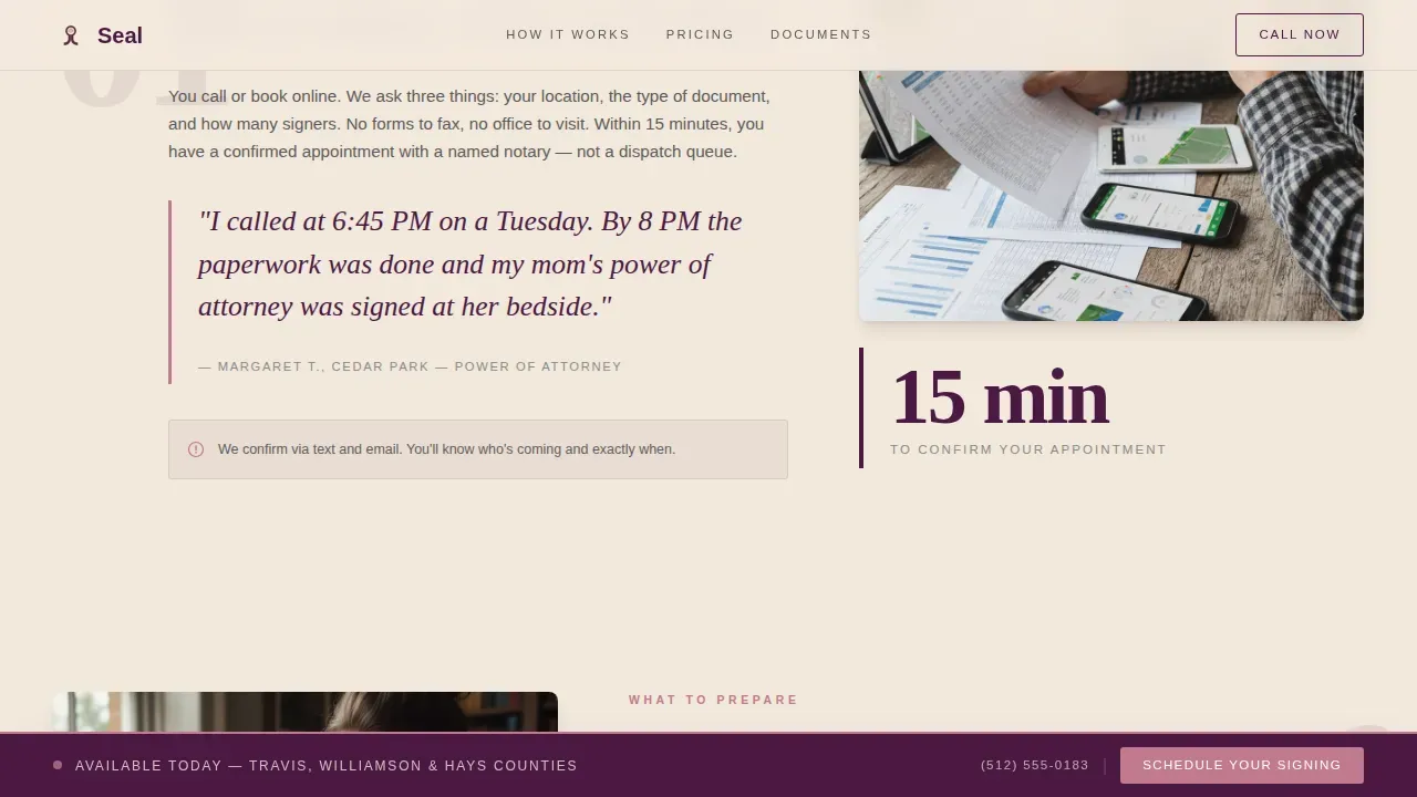 Trusted Mobile Service Landing Page Template
