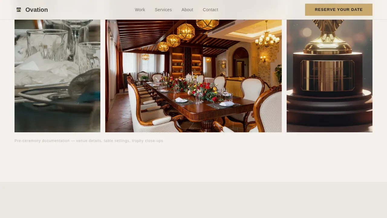 Premium Event Videography Landing Page Template