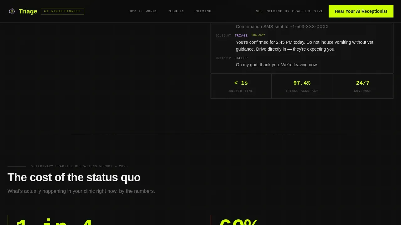 Intelligent Vet Assistant Landing Page Template
