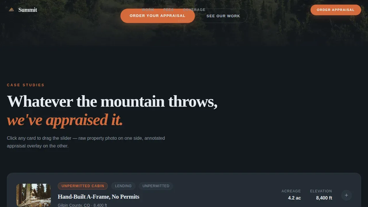 Certified Real Estate Valuation Landing Page Template