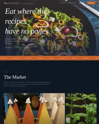 Immersive Morocco Culinary Landing Page Template