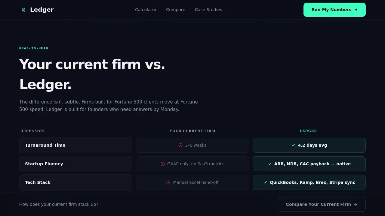 Growth Startup Accounting Landing Page Template