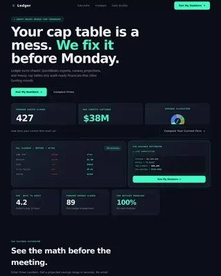 Growth Startup Accounting Landing Page Template