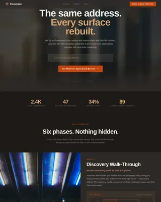 Office Interior Design Landing Page Template