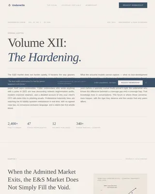 Insurance Community Forum Landing Page Template