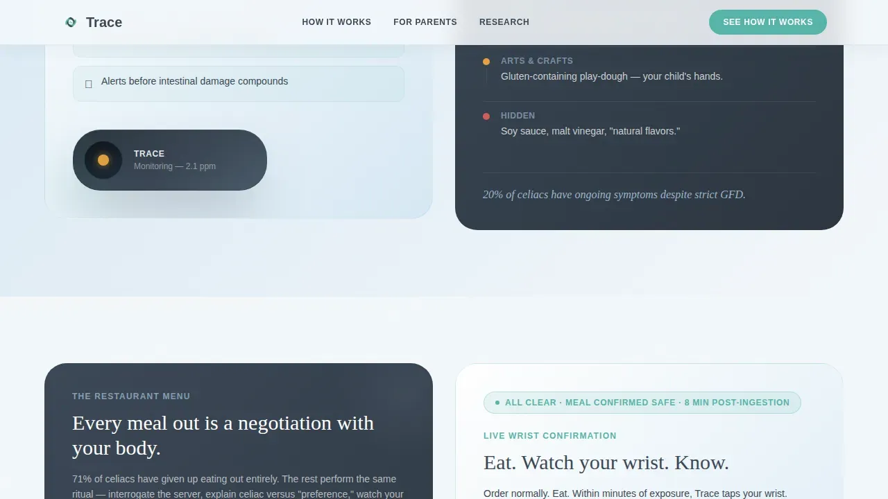 Smart Allergen Wearable Landing Page Template