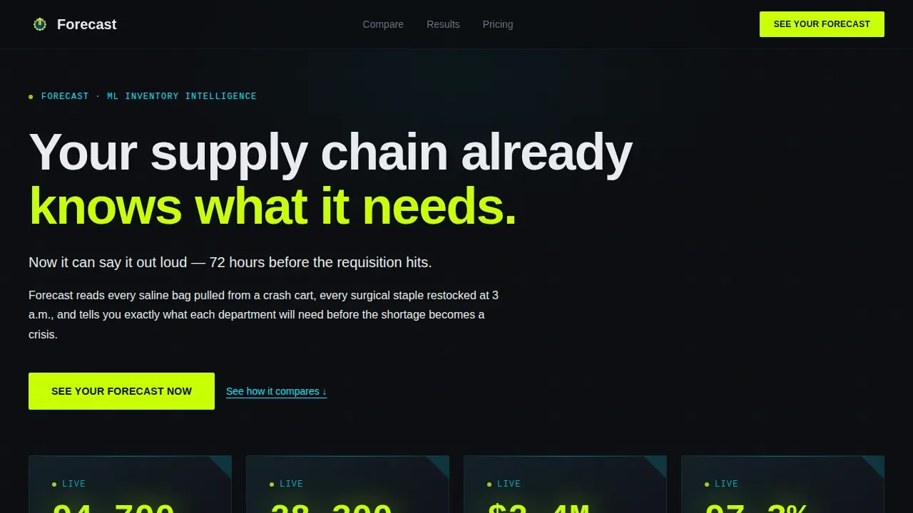 Smart Clinic Inventory Landing Page Template