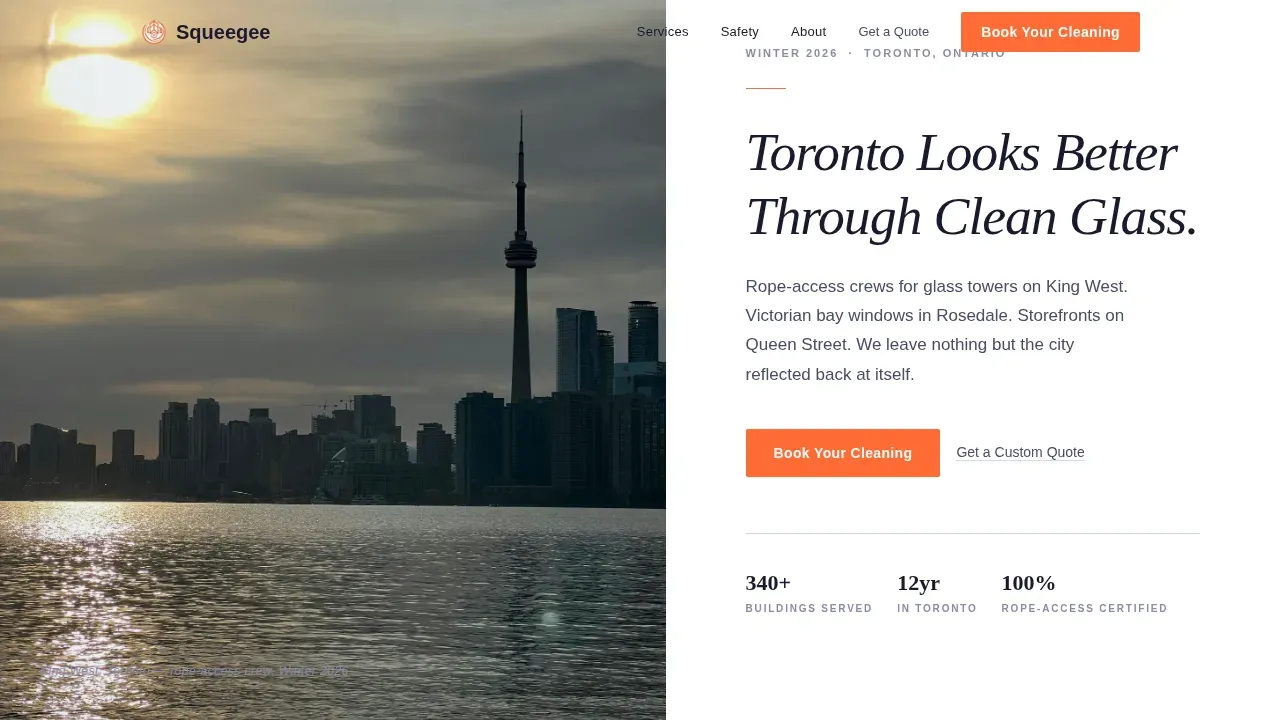 Professional Window Maintenance | Free Website Template | Rocket