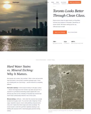 Professional Window Maintenance | Free Website Template | Rocket