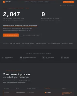 Rapid Emergency Staffing Landing Page Template