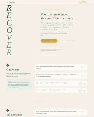 Expert Cancer Recovery Care Professional Website Template
