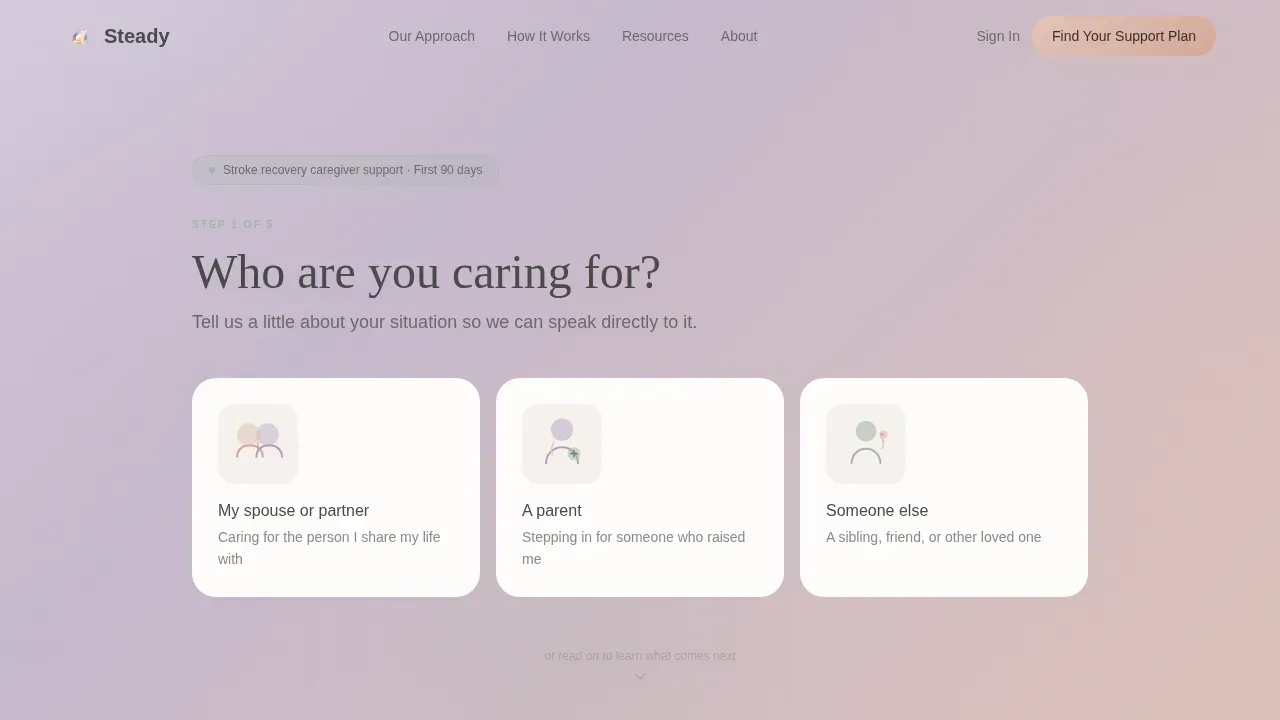 Supportive Rehabilitation Coaching Landing Page Template