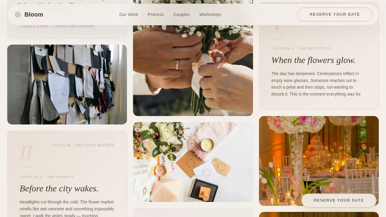 Organic Bohemian Florist Landing Page Template
