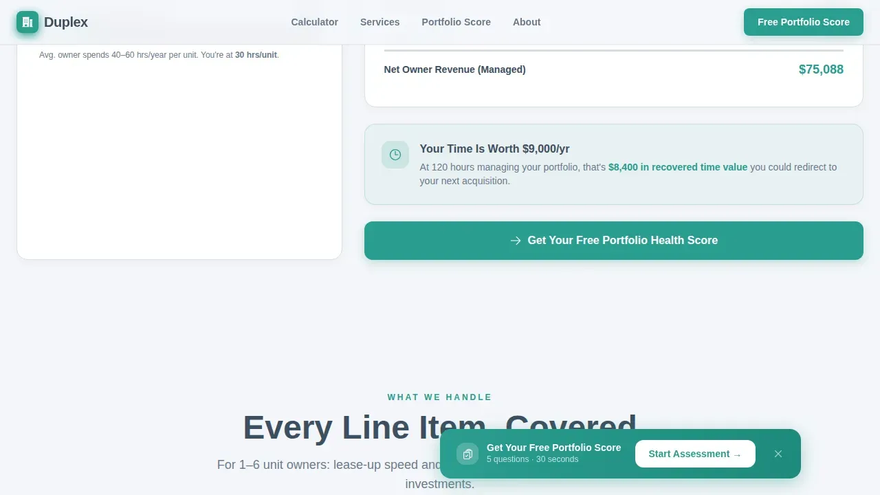 Complete Duplex & Multi-Family Real Estate Appointment Booking Website Template