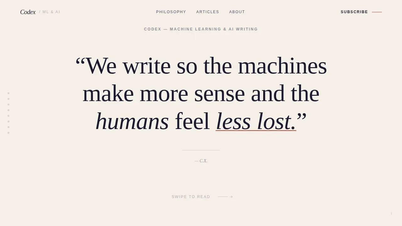 Artisan AI Education Landing Page Template