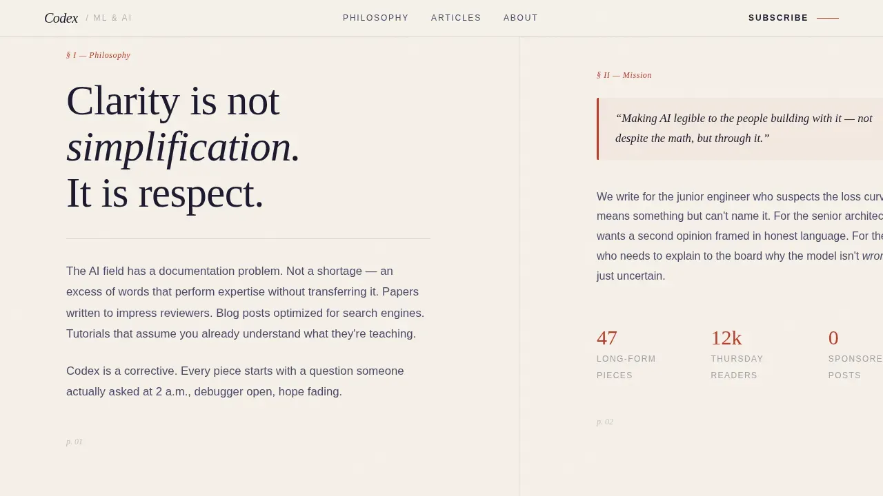 Artisan AI Education Landing Page Template