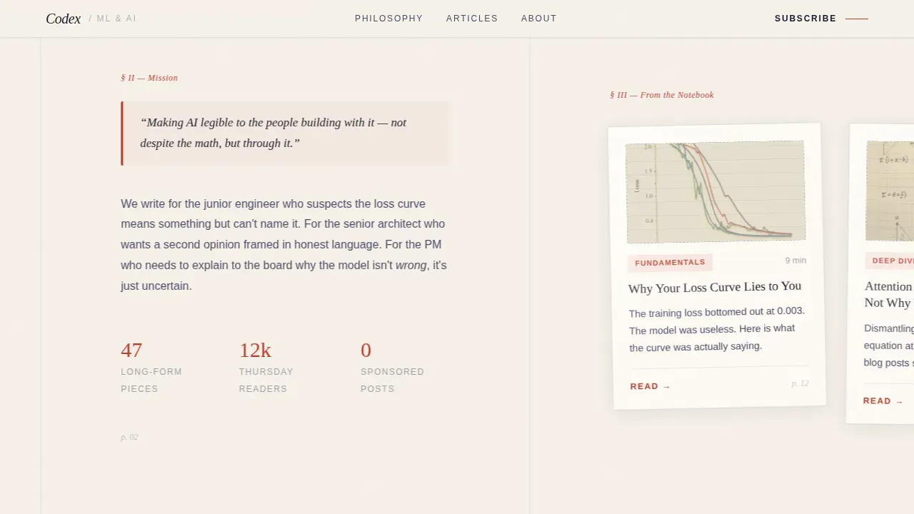 Artisan AI Education Landing Page Template