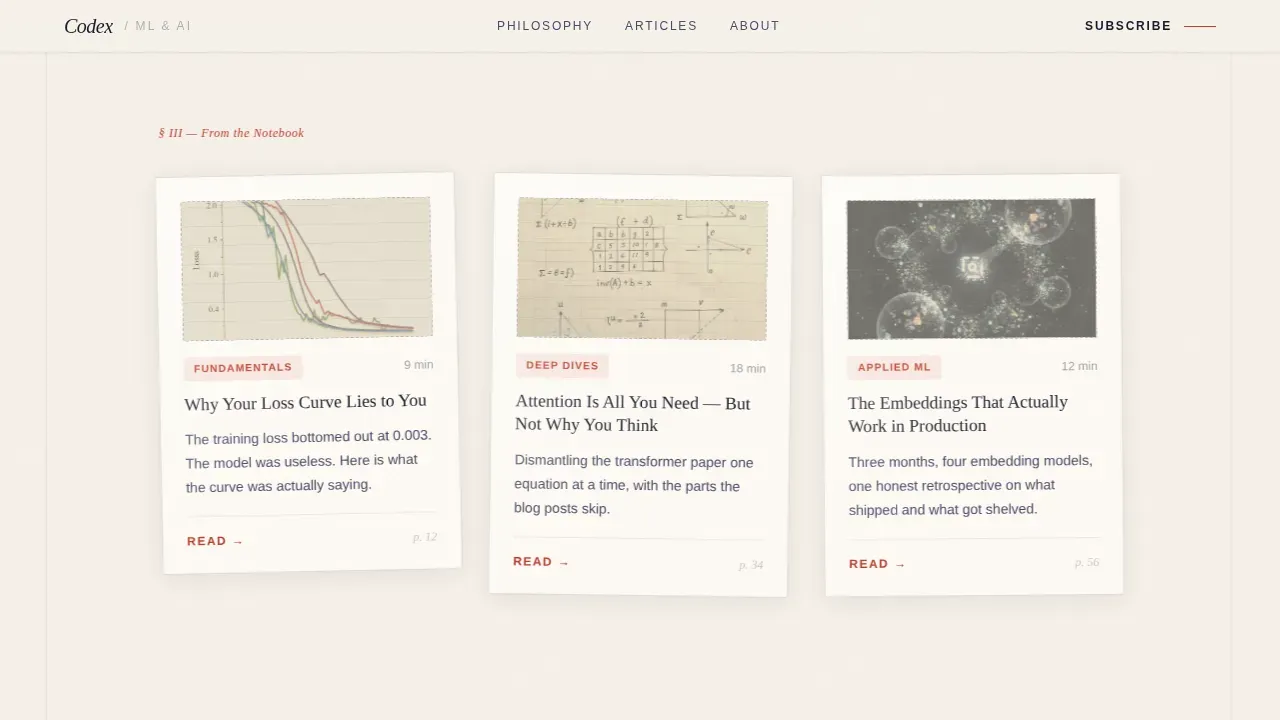 Artisan AI Education Landing Page Template