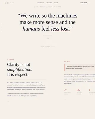 Artisan AI Education Landing Page Template