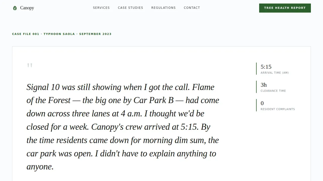 Expert Arborist Comparison | Free Website Template | Rocket