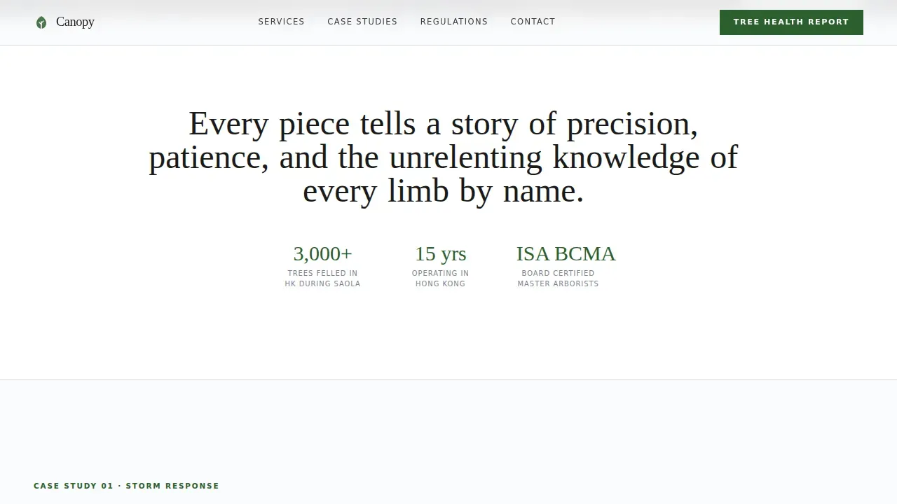 Expert Arborist Comparison | Free Website Template | Rocket